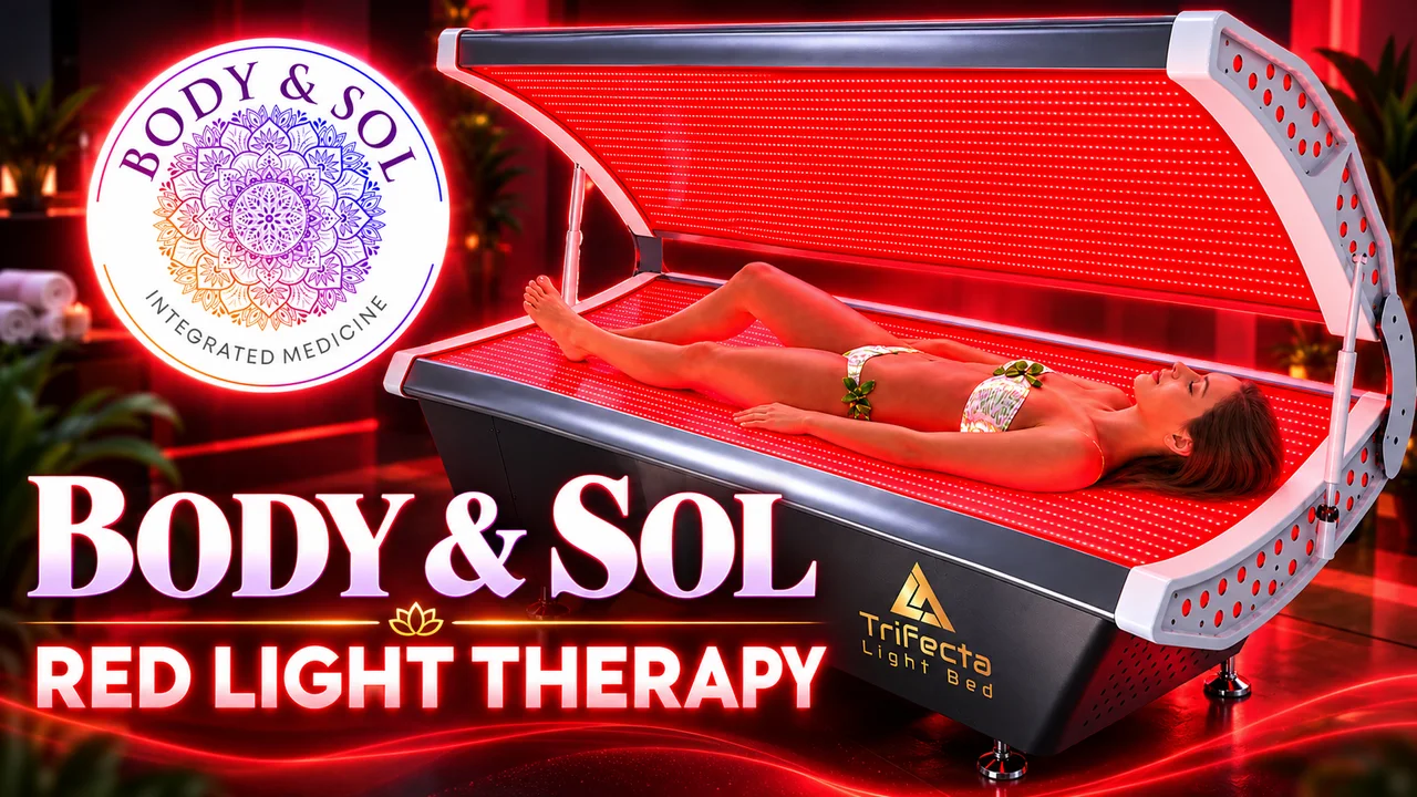Body & Sol Integrated Medicine red light therapy with the Trifecta Light bed