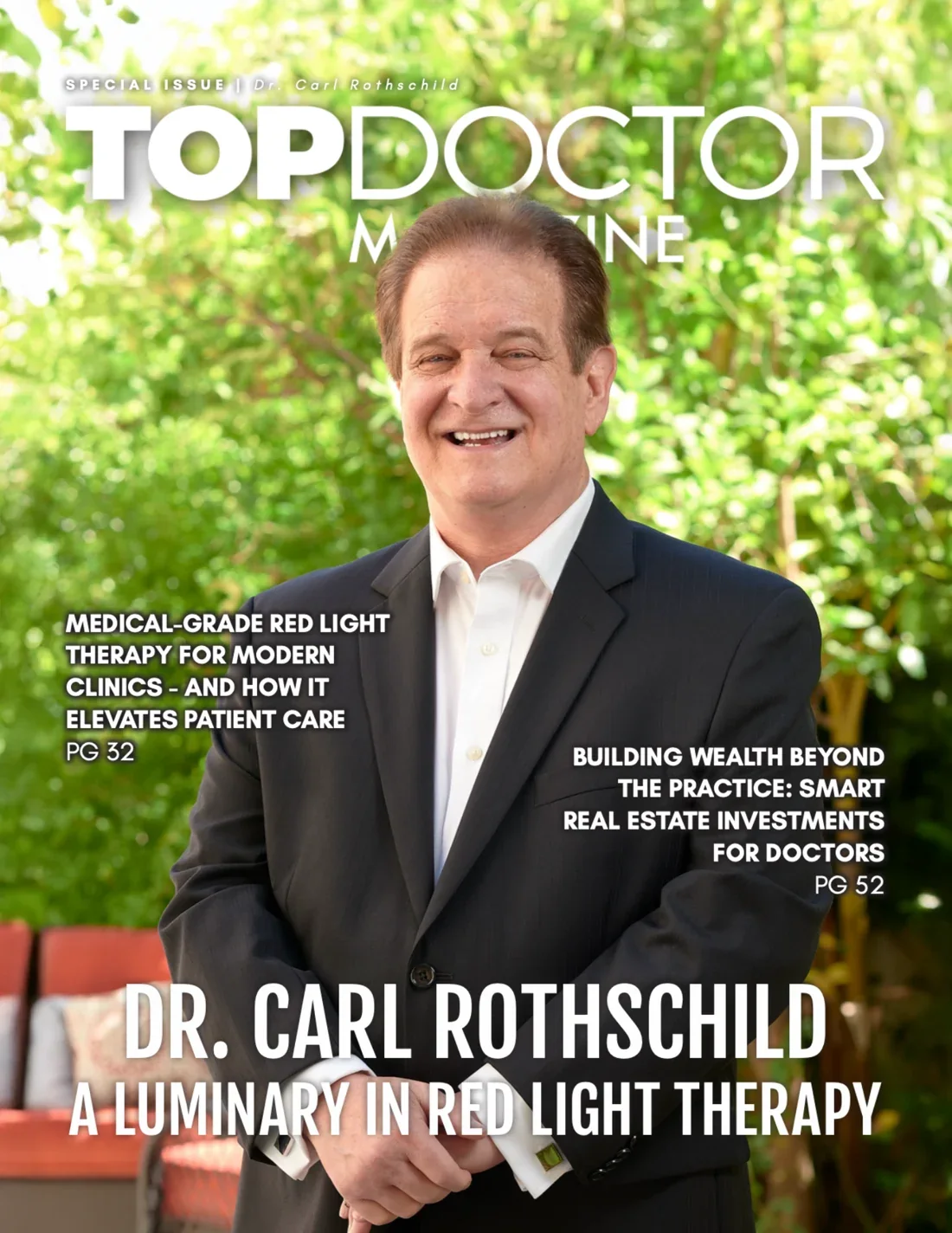 Top Doctor Magazine cover featuring Dr. Carl Rothschild