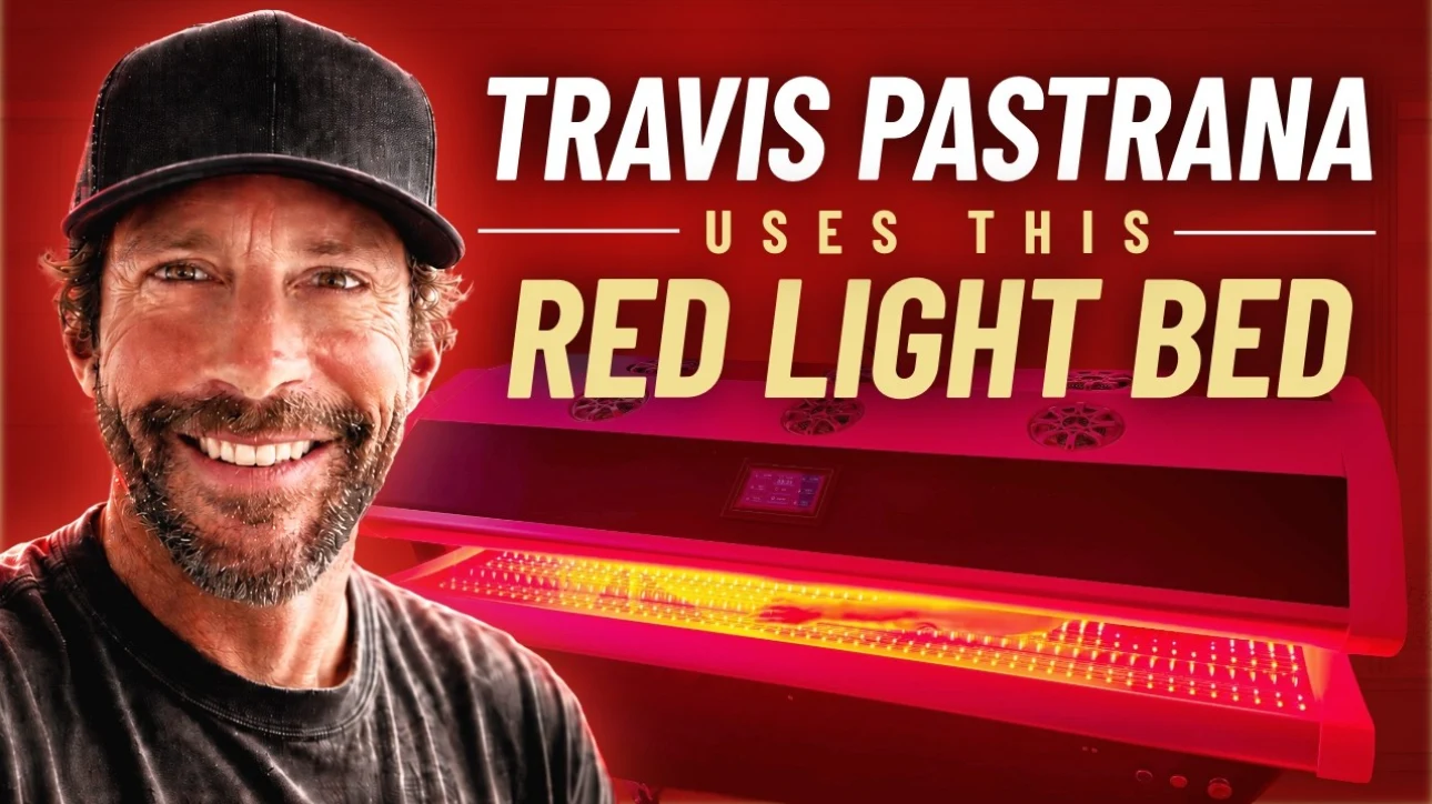 Travis Pastrana uses the Trifecta Light red light therapy bed